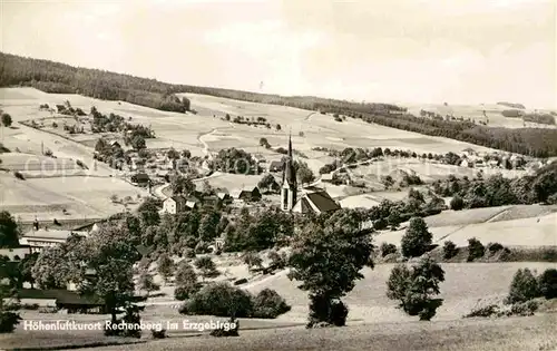 Rechenberg Bienenmuehle Osterzgebirge Kirche Panorama Kat. Rechenberg Bienenmuehle