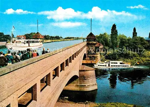 Minden Westfalen Wasserstrassenkreuz Bruecke  Kat. Minden