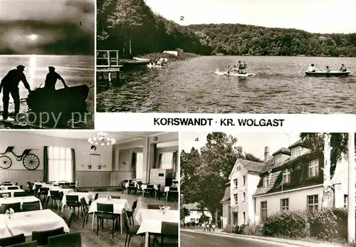 Korswandt Fischer Wolgastsee Restaurant Idyll am Wolgastsee Kat. Korswandt