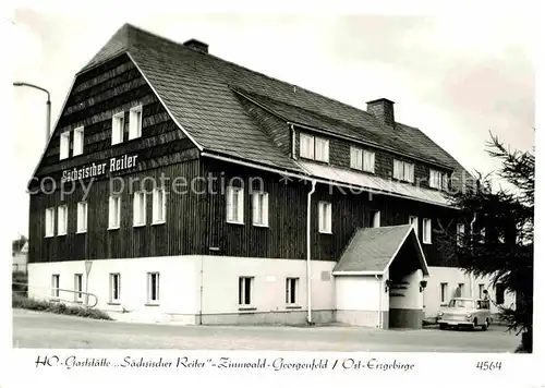 Zinnwald Georgenfeld Restaurant Saechsischer Reiter Kat. Altenberg