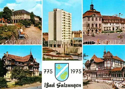 Salzungen Bad Kurhaus Leninplatz Markt Kindersanatorium Gradierwerk Kat. Bad Salzungen