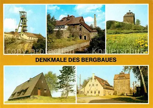 Freiberg Sachsen Foerderturm Kesselhaus Gergschmiede Kat. Freiberg