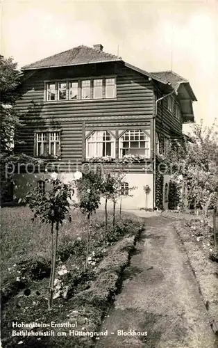 Hohenstein Ernstthal Bethlehemstift Huettengrund Blockhaus Kat. Hohenstein Ernstthal