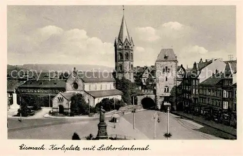 Eisenach Thueringen Karlplatz Lutherdenkmal Wartburgstadt Kat. Eisenach