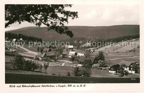 Schellerhau Panorama Luftkurort Kat. Altenberg