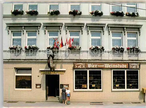 Lueneburg Hotel Luebecker Hof Doppelkarte Kat. Lueneburg