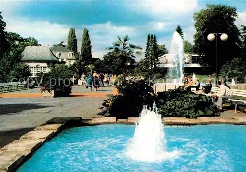 Bad Nenndorf Kurpromenade Brunnen  Kat. Bad Nenndorf