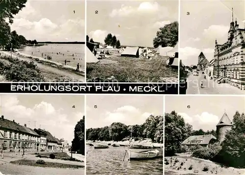 Plau See Strand Seelust Zeltplatz Zuruf Marktplatz Burgplatz Strandbad Burgturm Krankenhaus