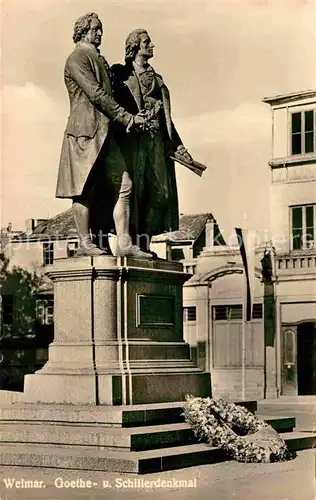 Weimar Thueringen Goethe  Schillerdenkmal  Kat. Weimar