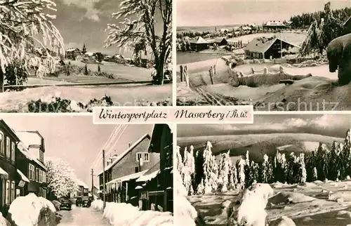 Masserberg Wintersportplatz Panoramen Kat. Masserberg