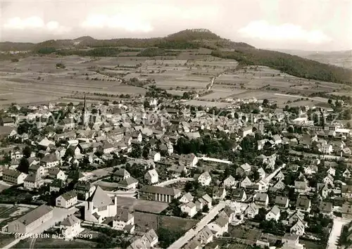 Staffelstein mit Staffelberg Fliegeraufnahme Kat. Bad Staffelstein