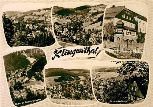 Klingenthal Vogtland Aschberg Schanze Klubhaus Kat. Klingenthal Sachsen