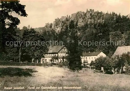 Jonsdorf Hotel zur Gondelfahrt am Nonnenfelsen Kat. Kurort Jonsdorf