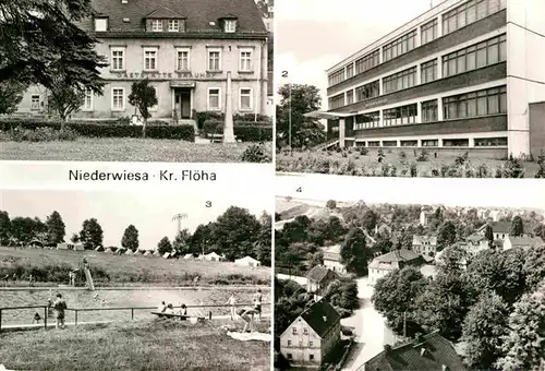 Niederwiesa HO Gaststaette Brauhof Wilhelm Pieck Oberschule Campingplatz Kat. Niederwiesa