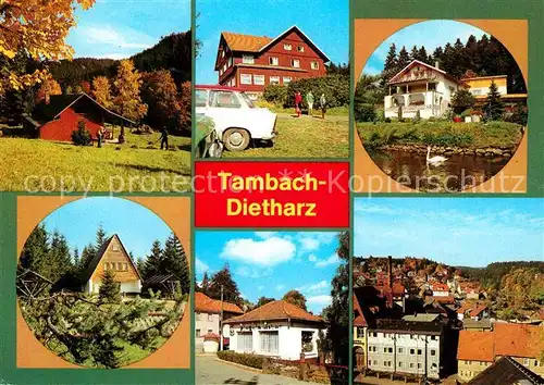 Tambach Dietharz Bergsteigerhuette Falkenstein Berggaststaette Ebertswiese Haus am Schwanenteich Versorgungseinrichtung Kratersee Eisbar Spittergrund Kat. Tambach Dietharz