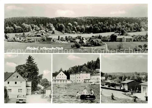 Hetzdorf Buergel Thueringen Panorama Ferienheim Strandbad Teilansicht Kat. Buergel Thueringen