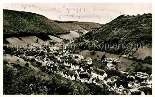 Wiesensteig Gesamtansicht mit Gasthof Pension zur Post Kat. Wiesensteig