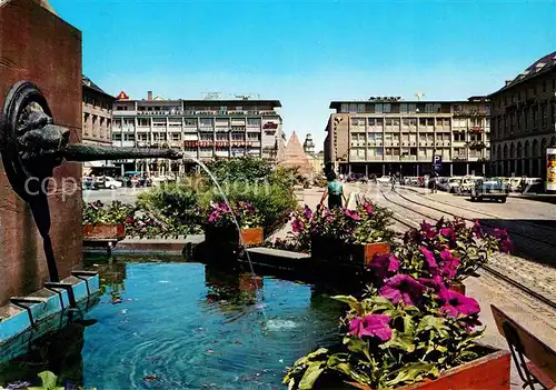 Karlsruhe Baden Marktplatz Brunnen