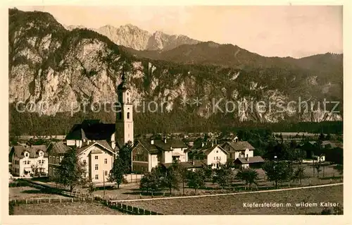 Kiefersfelden mit wildem Kaiser Kat. Kiefersfelden