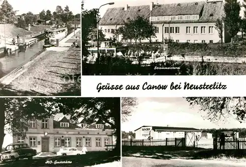 Canow Schleuse Strommeisterei HO Gaststaette Kat. Wustrow Wesenberg