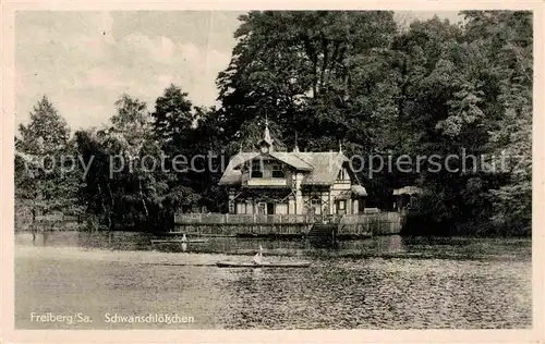 Freiberg Sachsen Schwanschloesschen Kreuzteich Kat. Freiberg