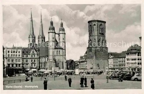 Halle Saale Marktplatz Kat. Halle