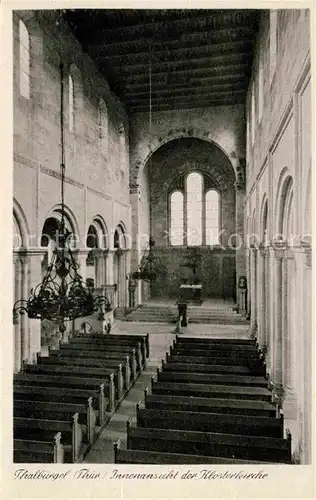 Thalbuergel Inneres der Klosterkirche Kat. Buergel Thueringen