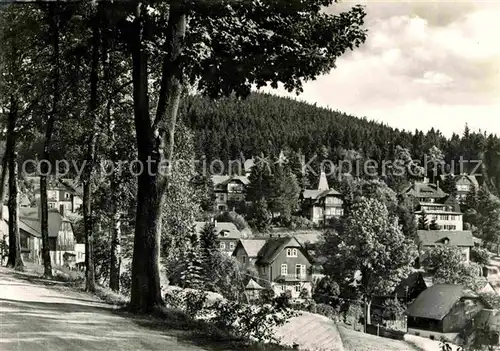 Baerenfels Erzgebirge Teilansicht mit Spitzberg Kat. Altenberg