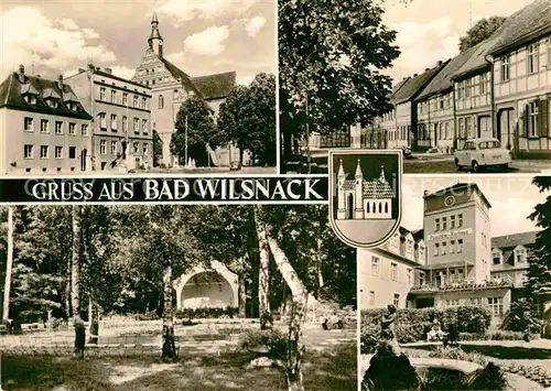 Bad Wilsnack Teilansichten Kurpark Konzertpavillon Puschkin Kurhaus Kat. Bad Wilsnack