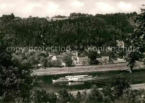 Bad Schandau FDGB Heim Zapotocky Elbe Dampfer Kat. Bad Schandau