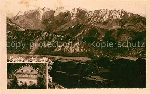 Oberaudorf Bruennsteinhaus mit Bruennstein Kat. Oberaudorf