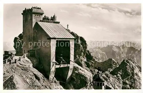 Zugspitze Gipfelstation der Zugspitzbahn Kat. Garmisch Partenkirchen