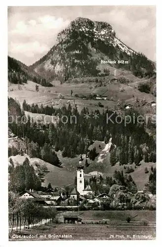 Oberaudorf mit Brunnstein Kat. Oberaudorf