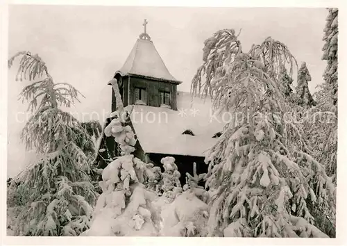 Baerenburg Sachsen Kirche Winterimpressionen Kat. Altenberg