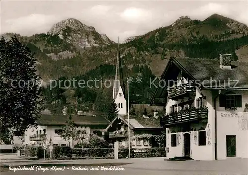 Bayrischzell Rathaus Wendelstein Kat. Bayrischzell