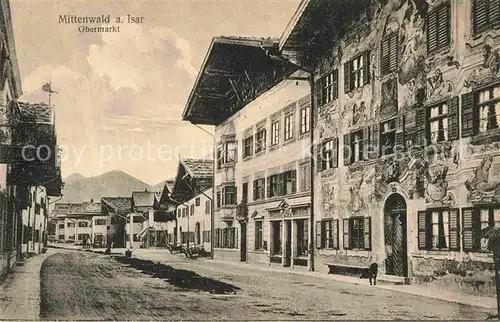 Mittenwald Bayern Obermarkt Kat. Mittenwald