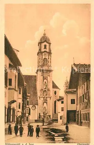 Mittenwald Bayern Obermarkt Kat. Mittenwald