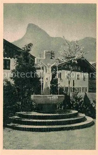 Oberammergau Christus Brunnen Kat. Oberammergau