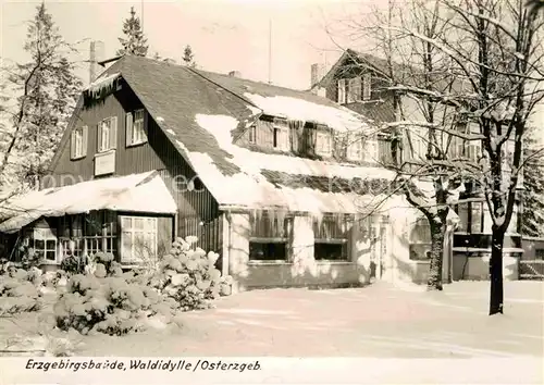 Waldidylle Erzgebirgsbaude Kat. Altenberg