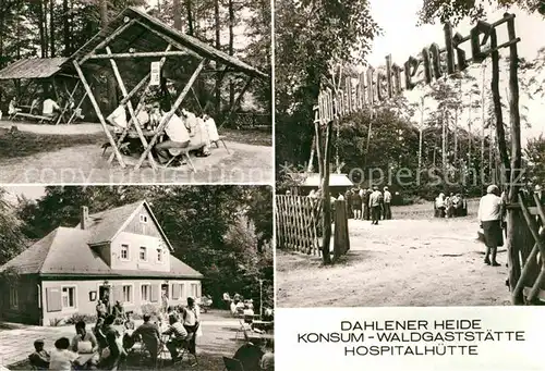 Dahlen Sachsen Konsum Waldgaststaette Hospitalhuette  Kat. Dahlen Sachsen