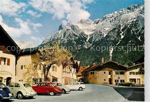 Mittenwald Bayern mit Karwendel Kat. Mittenwald