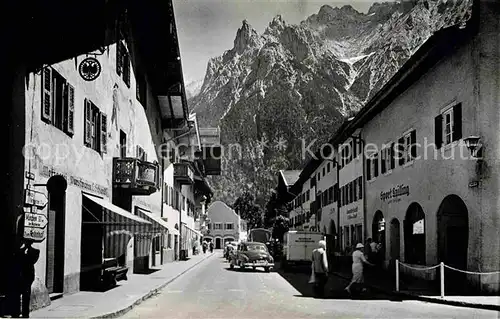 Oberammergau Strassenpartie Kat. Oberammergau