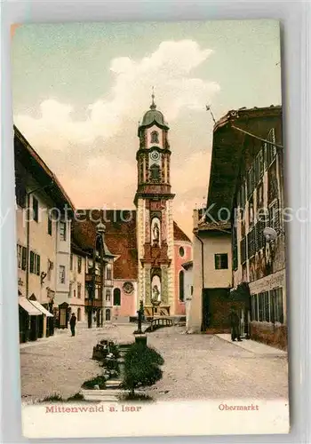 Mittenwald Bayern Obermarkt Kat. Mittenwald