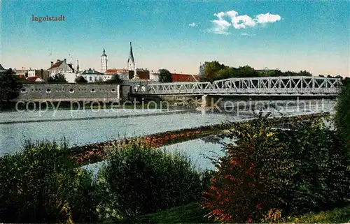 Ingolstadt Donau Bruecke Kat. Ingolstadt