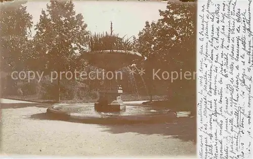 Strasbourg Alsace Orangerie Brunnen Kat. Strasbourg