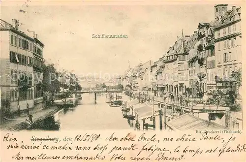 Strassburg Elsass Schiffleutstaden  Kat. Strasbourg