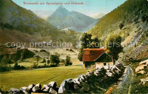 Hohneck Wormsatal Spitzkoepfen Kat. Gerardmer