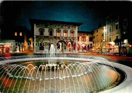 Rovereto Trentino Notturno in Piazza Rosmini Kat. Italien