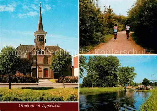 Appelscha Kirche Kanal  Kat. Niederlande