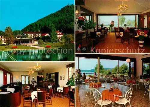 Unterburg Klopeinersee Gasthaus Krainz mit Strandcafe Kat. Kaernten